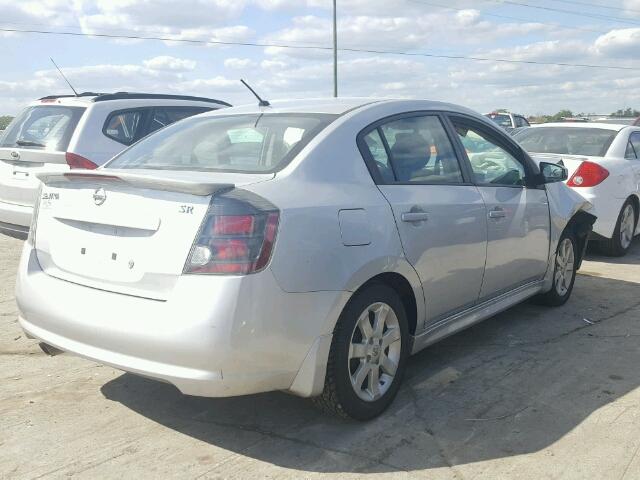 3N1AB6AP1CL740549 - 2012 NISSAN SENTRA 2.0 SILVER photo 4