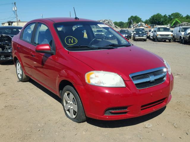 KL1TD5DE9BB186964 - 2011 CHEVROLET AVEO LS RED photo 1