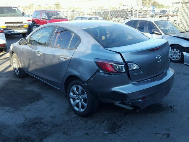 JM1BL1UP3D1830680 - 2013 MAZDA 3 GRAY photo 3