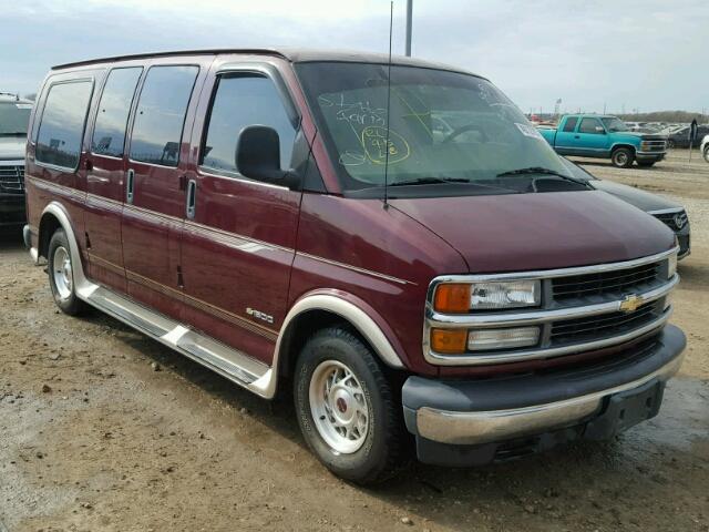 1GBFG15R721147906 - 2002 CHEVROLET EXPRESS G1 BURGUNDY photo 1