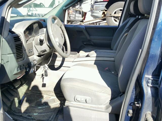 1N6AA07B26N509136 - 2006 NISSAN TITAN XE BLUE photo 5