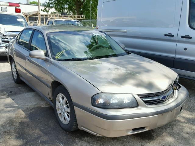 2G1WF52E129378912 - 2002 CHEVROLET IMPALA BEIGE photo 1