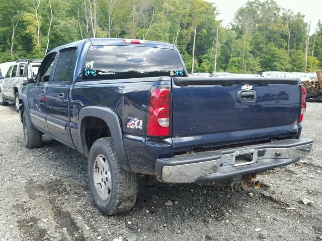 2GCEK13T161102416 - 2006 CHEVROLET SILVERADO BLUE photo 3