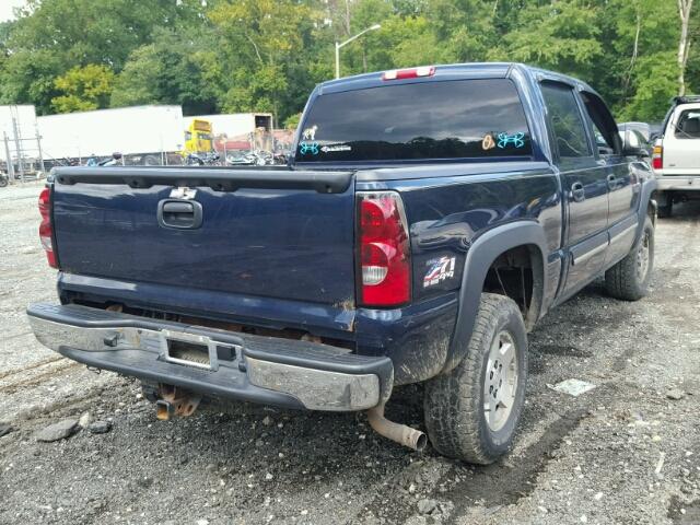 2GCEK13T161102416 - 2006 CHEVROLET SILVERADO BLUE photo 4