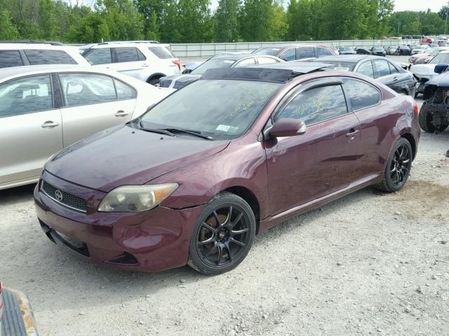 JTKDE177760125624 - 2006 TOYOTA SCION TC 栗色 照片 2