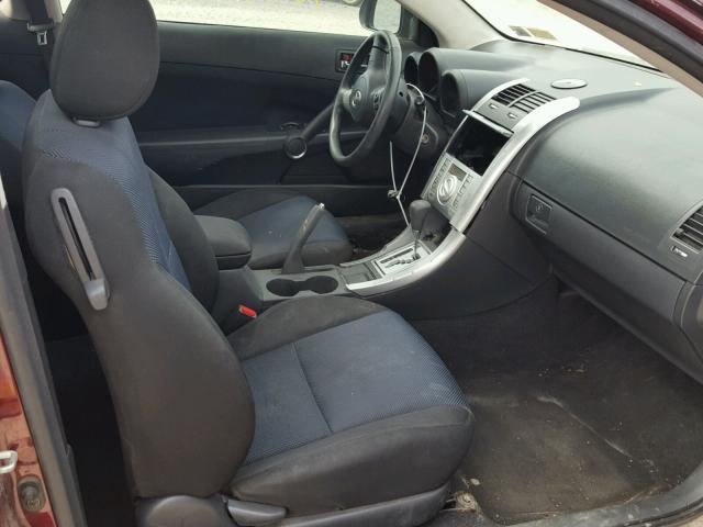 JTKDE177760125624 - 2006 TOYOTA SCION TC 栗色 照片 5