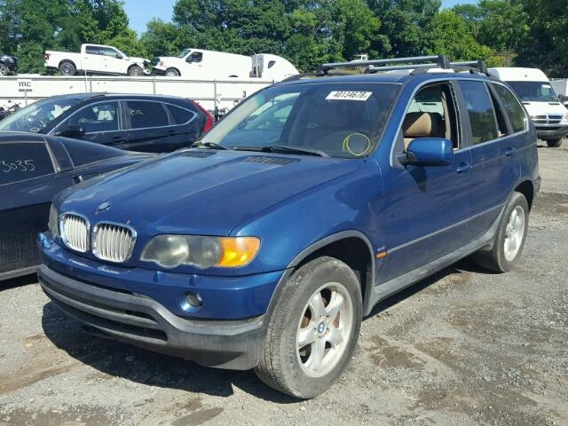 5UXFB33533LH43270 - 2003 BMW X5 4.4I BLUE photo 2