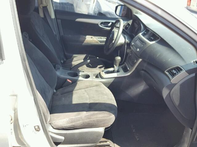 1N4AB7APXDN908666 - 2013 NISSAN SENTRA S SILVER photo 5