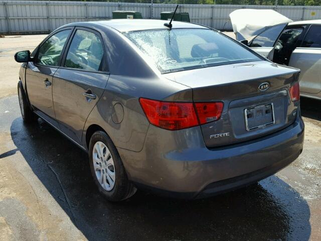 KNAFU4A28D5718522 - 2013 KIA FORTE GRAY photo 3