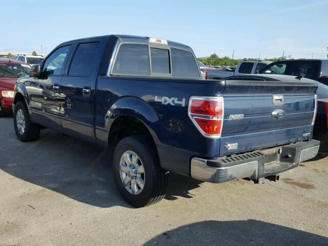 1FTFW1EF6DKD52912 - 2013 FORD F150 SUPER BLUE photo 3