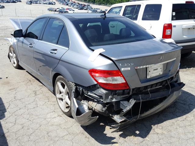 WDDGF56X48F057461 - 2008 MERCEDES-BENZ C 350 SILVER photo 3