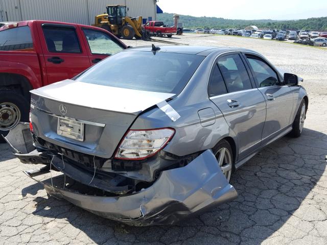 WDDGF56X48F057461 - 2008 MERCEDES-BENZ C 350 SILVER photo 4