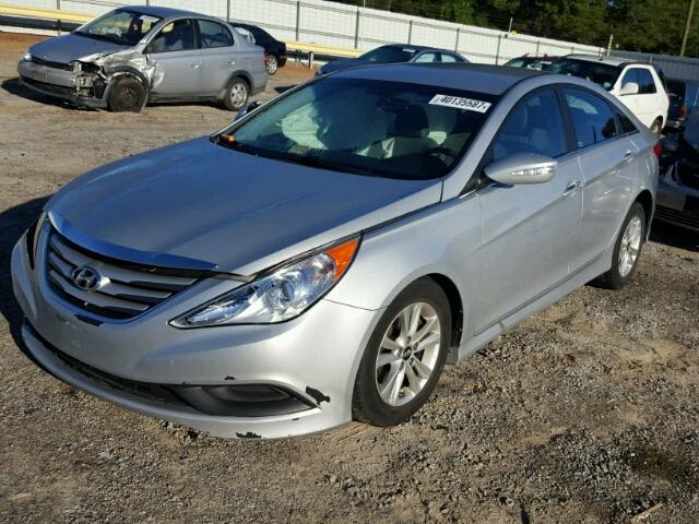 5NPEB4AC7EH922291 - 2014 HYUNDAI SONATA GLS GRAY photo 2