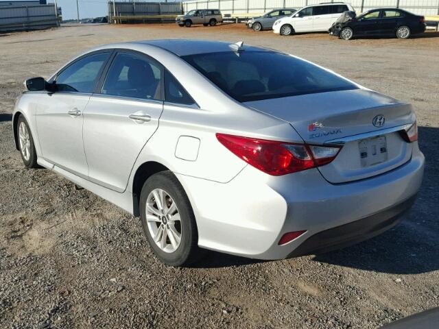 5NPEB4AC7EH922291 - 2014 HYUNDAI SONATA GLS GRAY photo 3