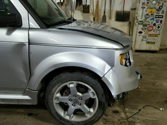 5J6YH18907L001172 - 2007 HONDA ELEMENT SC SILVER photo 9