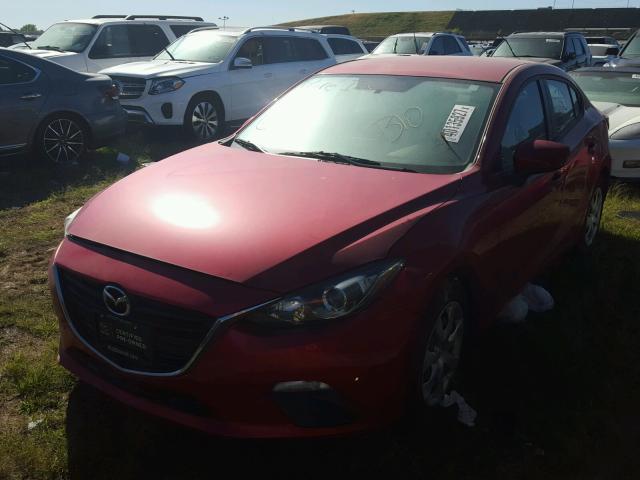 3MZBM1T77GM317967 - 2016 MAZDA 3 RED photo 2