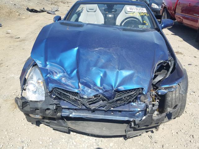 WDBWK54F19F208333 - 2009 MERCEDES-BENZ SLK 300 BLUE photo 7