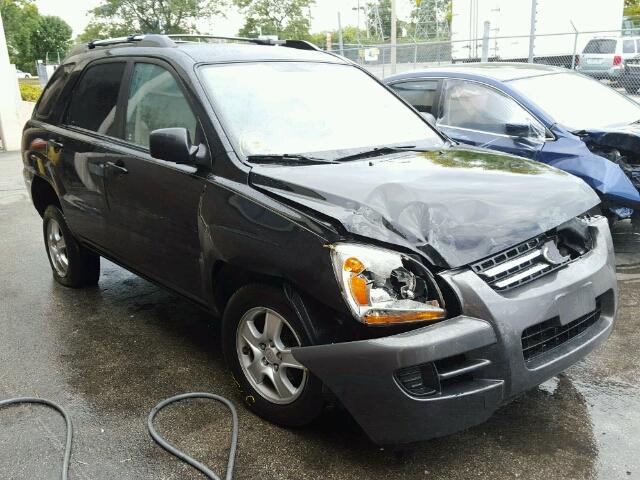 KNDJF724387506002 - 2008 KIA SPORTAGE L BLACK photo 1