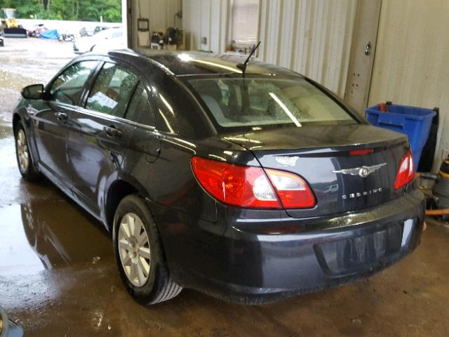 1C3LC46K08N244691 - 2008 CHRYSLER SEBRING LX BLACK photo 3