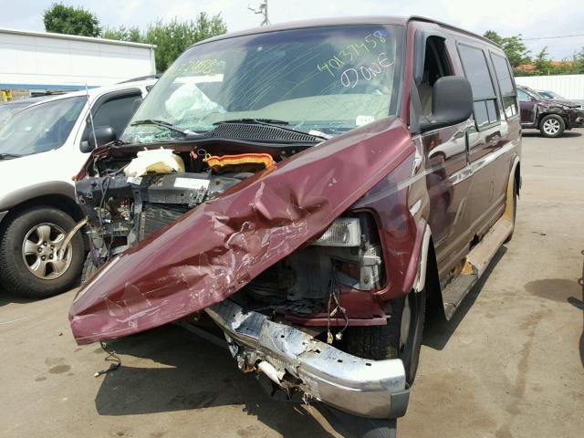 1GDFG15RXX1004429 - 1999 GMC SAVANA RV MAROON photo 2