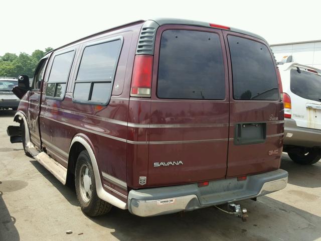 1GDFG15RXX1004429 - 1999 GMC SAVANA RV MAROON photo 3