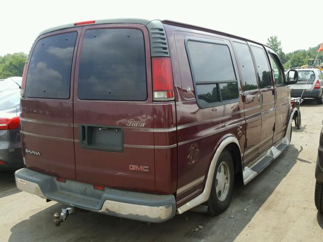 1GDFG15RXX1004429 - 1999 GMC SAVANA RV MAROON photo 4