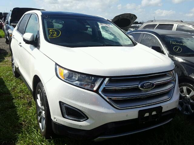 2FMPK3K89FBB26857 - 2015 FORD EDGE TITAN WHITE photo 1