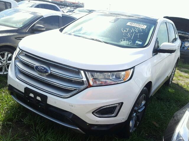 2FMPK3K89FBB26857 - 2015 FORD EDGE TITAN WHITE photo 2