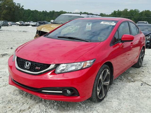 2HGFB6E57FH704262 - 2015 HONDA CIVIC SI RED photo 2