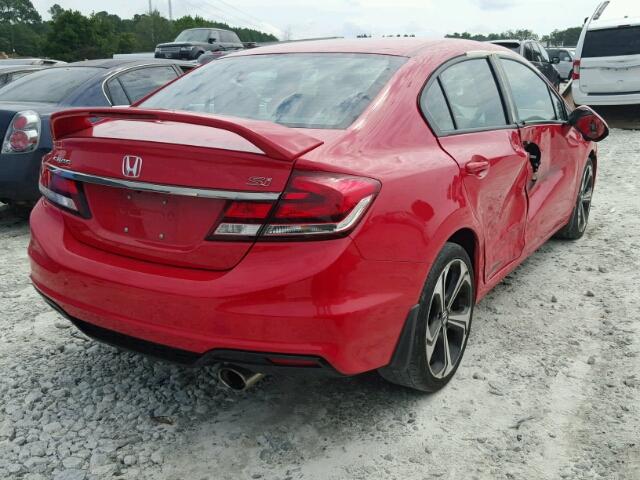 2HGFB6E57FH704262 - 2015 HONDA CIVIC SI RED photo 4