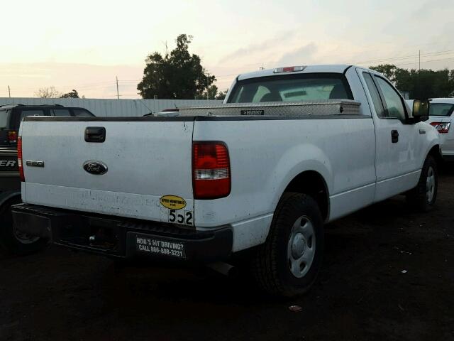 1FTRF12228KC46669 - 2008 FORD F150 WHITE photo 4