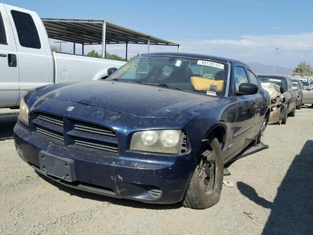 2B3KA43G66H318264 - 2006 DODGE CHARGER BLUE photo 2