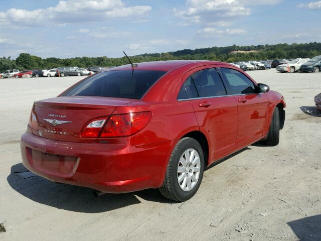 1C3CC4FB5AN112130 - 2010 CHRYSLER SEBRING TO RED photo 4