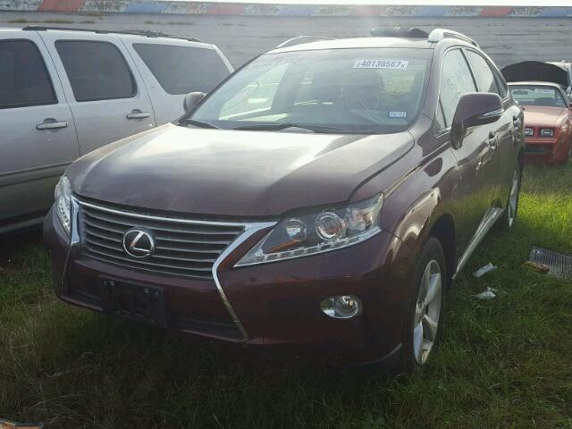 JTJZK1BA9F2423716 - 2015 LEXUS RX RED photo 2