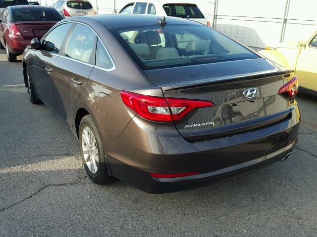 5NPE24AFXFH250853 - 2015 HYUNDAI SONATA BLUE photo 3