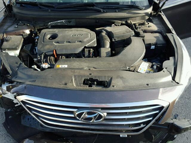 5NPE24AFXFH250853 - 2015 HYUNDAI SONATA BLUE photo 7