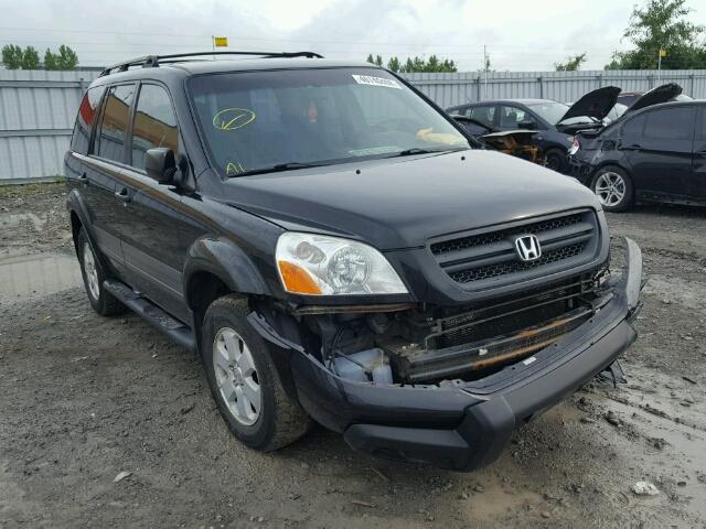 2HKYF18194H003752 - 2004 HONDA PILOT LX BLACK photo 1