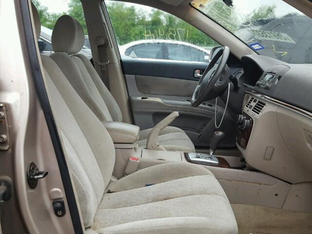 5NPEU46C06H168283 - 2006 HYUNDAI SONATA GLS TAN photo 5