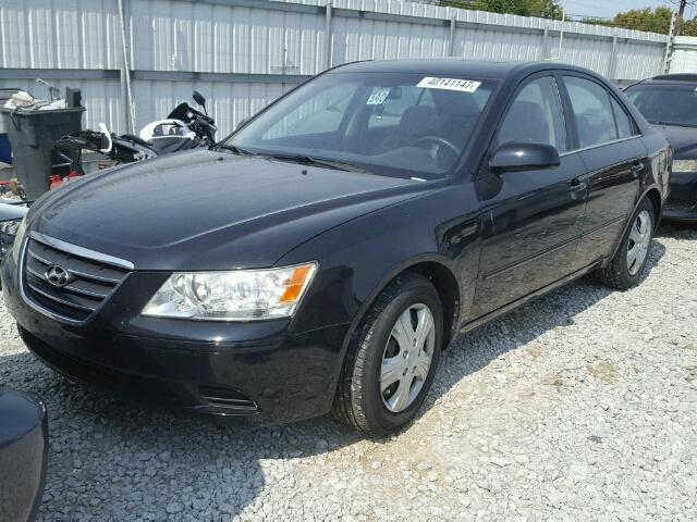 5NPET46C59H575250 - 2009 HYUNDAI SONATA GLS BLACK photo 2