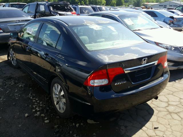 2HGFA1F98AH536907 - 2010 HONDA CIVIC EXL 黑色 照片 3