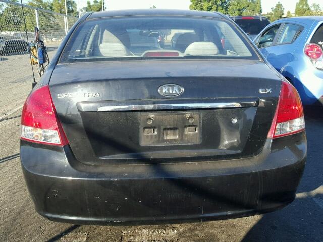 KNAFE122985491356 - 2008 KIA SPECTRA EX BLACK photo 10