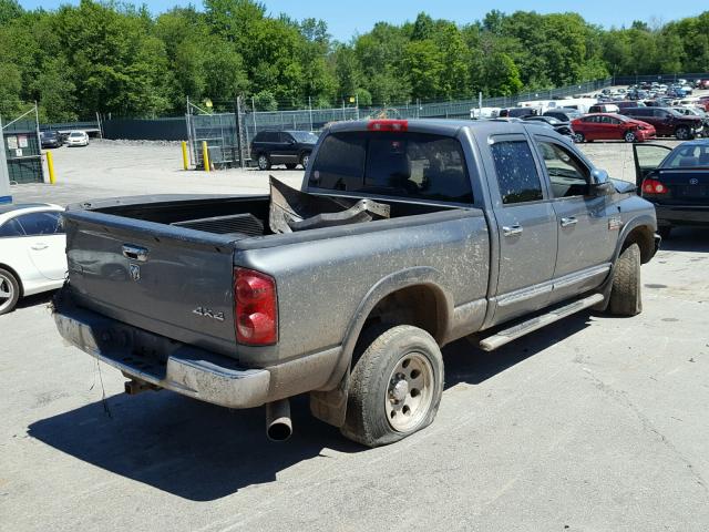 3D7KS28A48G152680 - 2008 DODGE RAM 2500 S GRAY photo 4