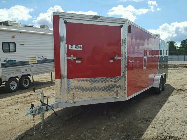 5WFBW2423JS008560 - 2018 EZ HAULER RED photo 2