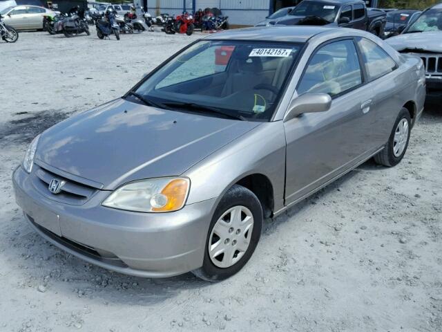 1HGEM22503L046799 - 2003 HONDA CIVIC LX SILVER photo 2