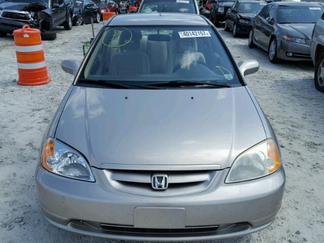 1HGEM22503L046799 - 2003 HONDA CIVIC LX SILVER photo 9