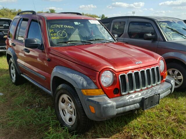 1J4GL48K16W279638 - 2006 JEEP LIBERTY RED photo 1