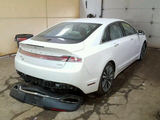 3LN6L5LU6HR656952 - 2017 LINCOLN MKZ HYBRID WHITE photo 4