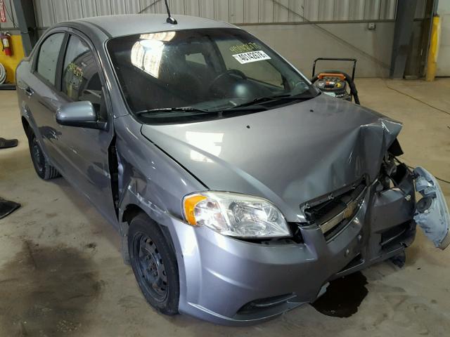 KL1TD56E59B390314 - 2009 CHEVROLET AVEO LS GRAY photo 1