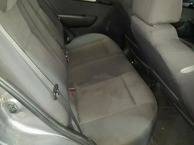 KL1TD56E59B390314 - 2009 CHEVROLET AVEO LS GRAY photo 6