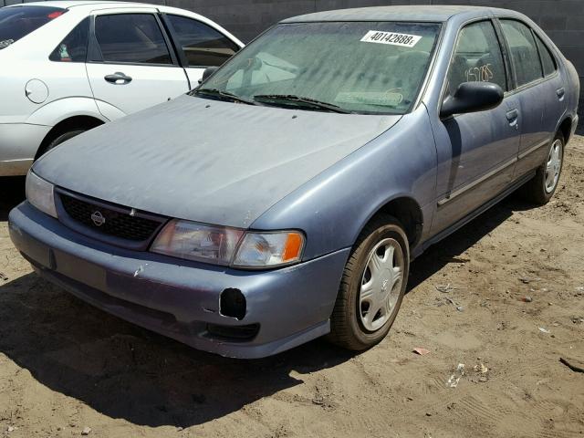 1N4AB41D0WC742757 - 1998 NISSAN SENTRA E BLUE photo 2